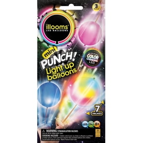 Illooms Light Up Mini Punch Balloon 3 Pack