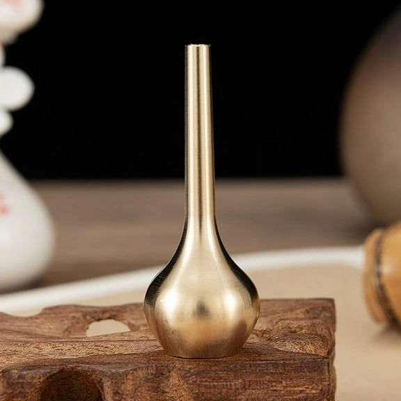 Mini Pure copper vase gold decor living room Antique vase unique flower vase