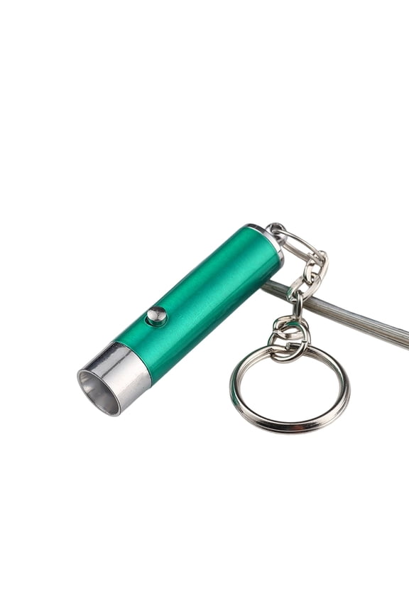 Mini Purple light Led Keychain Flashlight Aluminum Alloy Compact Key Ring Torch for Camping Hiking Emergency and Everyday Carry,Green