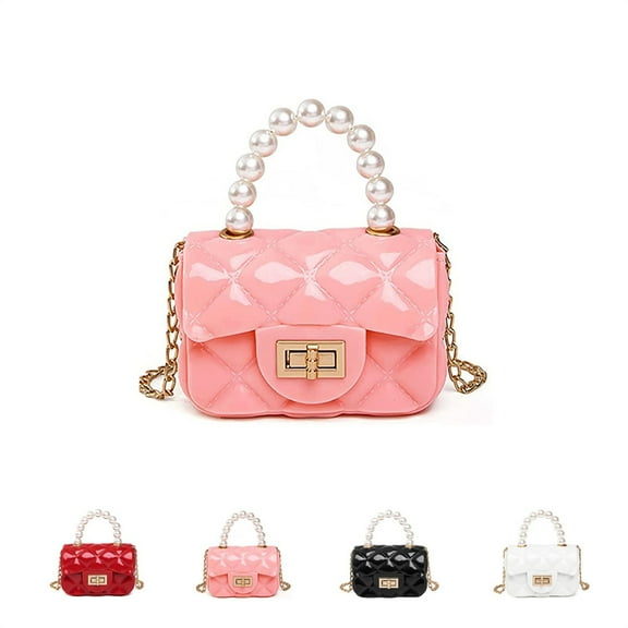 Mini Purse for Toddler Girls Crossbody Cute Princess Handbags Shoulder Bag for Toddler Little Girl-Pink