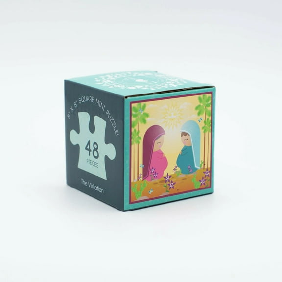 Mini Puzzle: The Visitation Mary To Elizabeth NEW Puzzle 8x 8 sq. Ages 3+