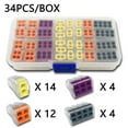 thumbnail image 1 of Mini Quick-Connect Terminal Block AWG 18-12 Compact, Push-In Conductor Terminal Block, Connector Junction Box, 1 of 5