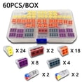 thumbnail image 1 of Mini Quick-Connect Terminal Block AWG 18-12 Compact, Push-In Conductor Terminal Block, Connector Junction Box, 1 of 8