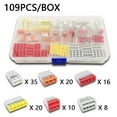 thumbnail image 1 of Mini Quick-Connect Terminal Block AWG 18-12 Compact, Push-In Conductor Terminal Block, Connector Junction Box, 1 of 7