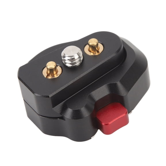 Mini Quick Release Base Plate Aluminum Alloy Clamp Mount with 1/4 Inch Screw for DSLR Cameras Monitors and Cages Lightweight Portable Accessory 2.36 inches / 6 cm Length