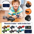 thumbnail image 1 of Mini RC Car 1:64 Scale RC Truck for Kids with Trailer 2.4Ghz APP Remote Control Rechargeable RC Cars Toy Gifts for Boys Girls Adult, 1 of 7