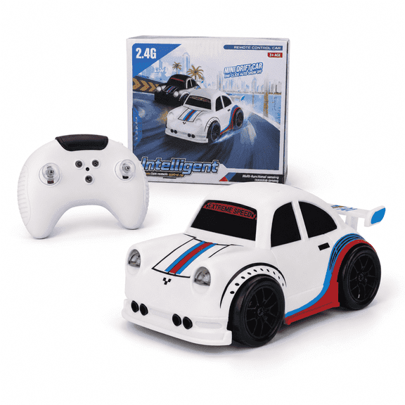 BYTEWAR Mini RC Drift Car with 2.4GHz Remote Control, Multiple Play Modes, Lights and Sounds