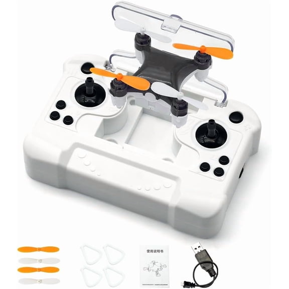 Mini RC Drone for Beginners, 360° Flip Stunt Quadcopter with Altitude Hold & Propeller Guard, One‑Key Fly, Indoor Outdoor Pocket Toy Drone Gift,(Black)