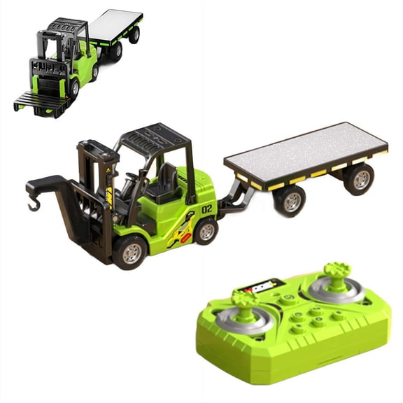 Mini RC Forklift- 1:64 Alloy Remote Control Cranet(mini Forklift)