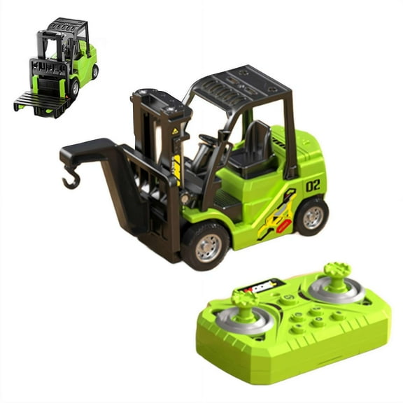 Mini RC Forklift- 1:64 Alloy Remote Control Cranet(mini Forklift)