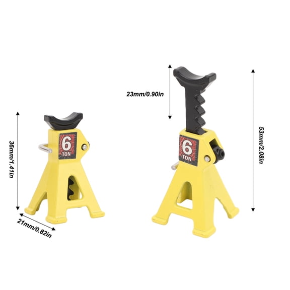 Mini RC Jack Stand, Eco,Friendly Metal Alloy Build, Fits 1/24 1/18 Scale RC Cars, Simulation Detail