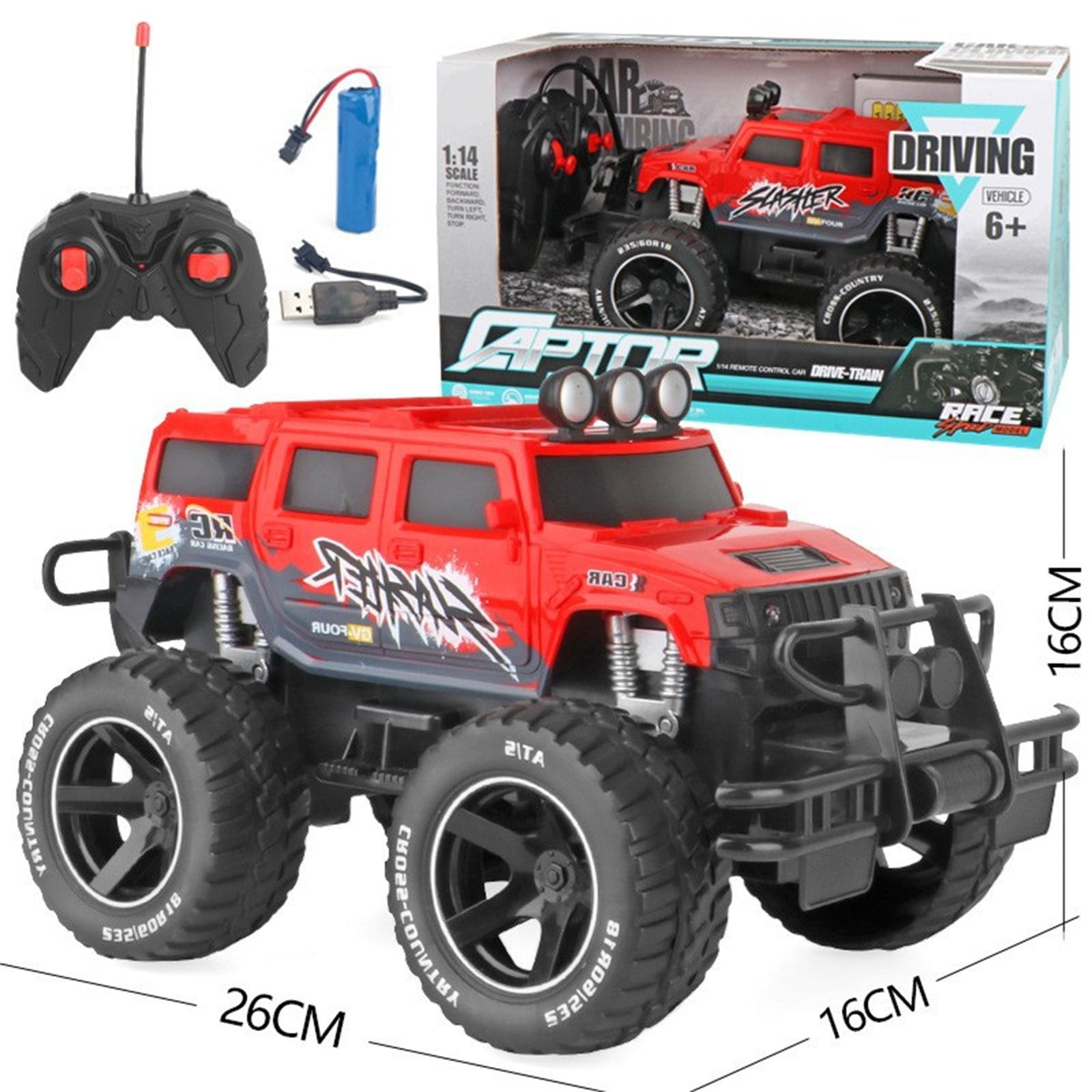 Mini RC Monster Truck 2025 New 164 Scale RC Truck, 2.4GHz Remote