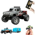 thumbnail image 1 of Mini RC Monster Truck,Remote Control Monster Truck, Remote Control Car,RC Monster Truck,2.4Ghz All Terrain Off-Road Monster Truck,20 KM/H Rc Cars with LED Bodylight,Rechargeable model (Gray), 1 of 6