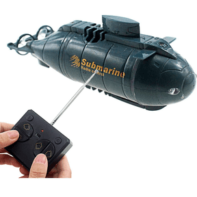 Mini RC Nuclear Submarine Boat 6CH Remote Control, Mini RC Submarine, Waterproof Race Style Vessel, Fine Simulation Model for Water Tank and Outdoor Water Activity A-Blue