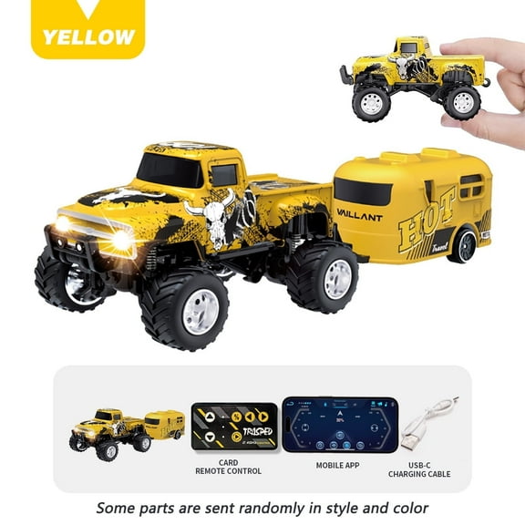 Mini RC Off - Road Truck 2.4G Proportional Control, 3 - Speed Adjustment & Dual Control Modes Alloy Remote Control Car Toy