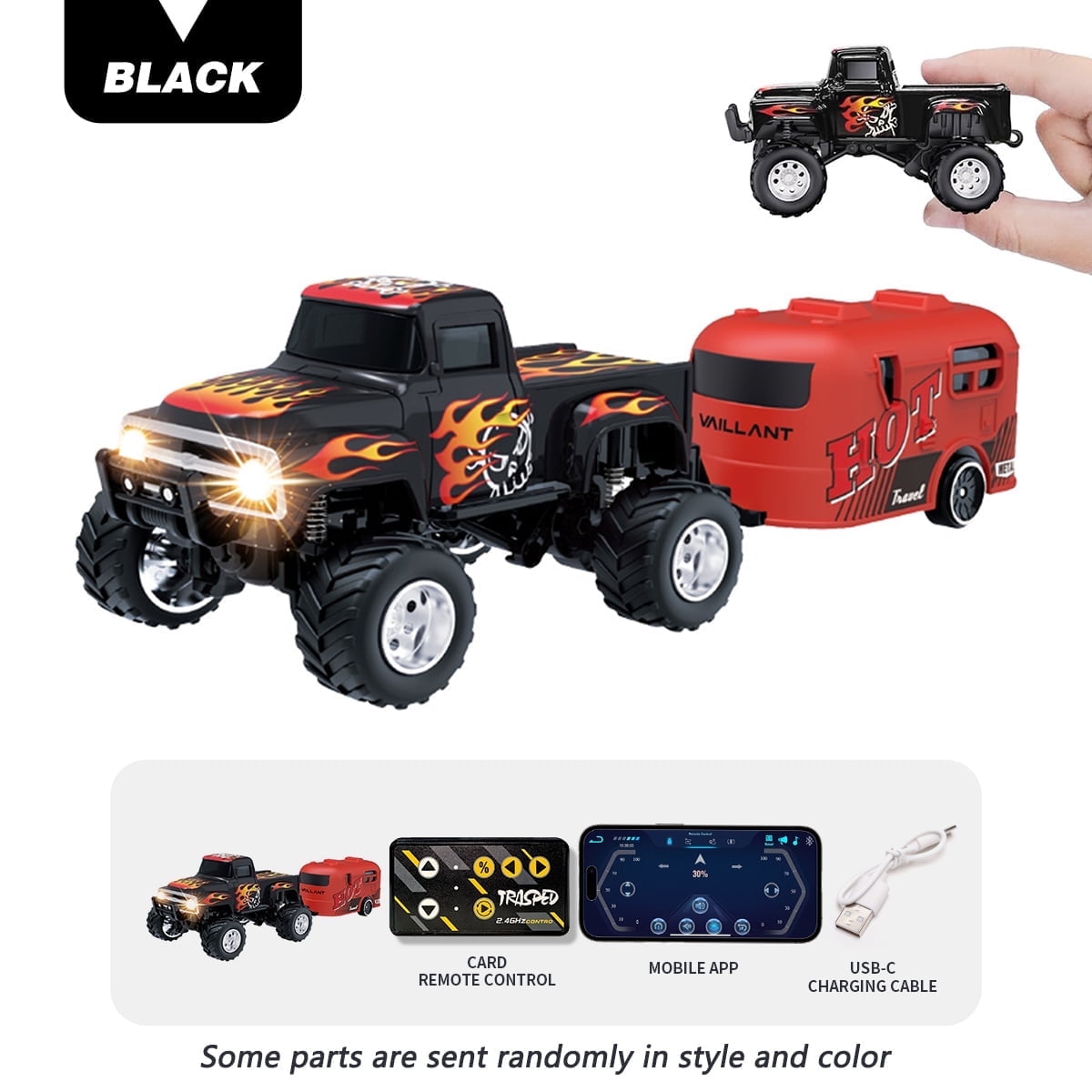 Mini RC Off - Road Truck 2.4G Proportional Control, 3 - Speed Adjustment & Dual Control Modes Alloy Remote Control Car Toy
