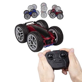 California Creations Dyno RC Insane Stunt Car - Lunatic - Remote Control Toy Car Spins and Flips - Red/Blue - Ages 6+