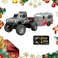 thumbnail image 1 of Mini RC Truck,Mini RC Monster Truck,1:64 Scale Monster Truck with Lights,Rechargeable Remote Control Semi Truck with Trailer,Mini Rc Alloy Monster Truck,Adjustable Speed/Steering(Gray), 1 of 5