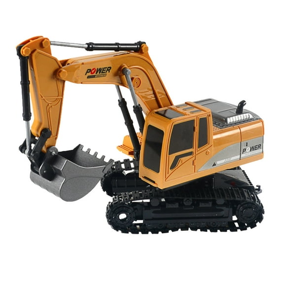 Car Model Mini RC Trucks 124 Engineering Excavator Alloy Vehicle Christmas RC Car Model