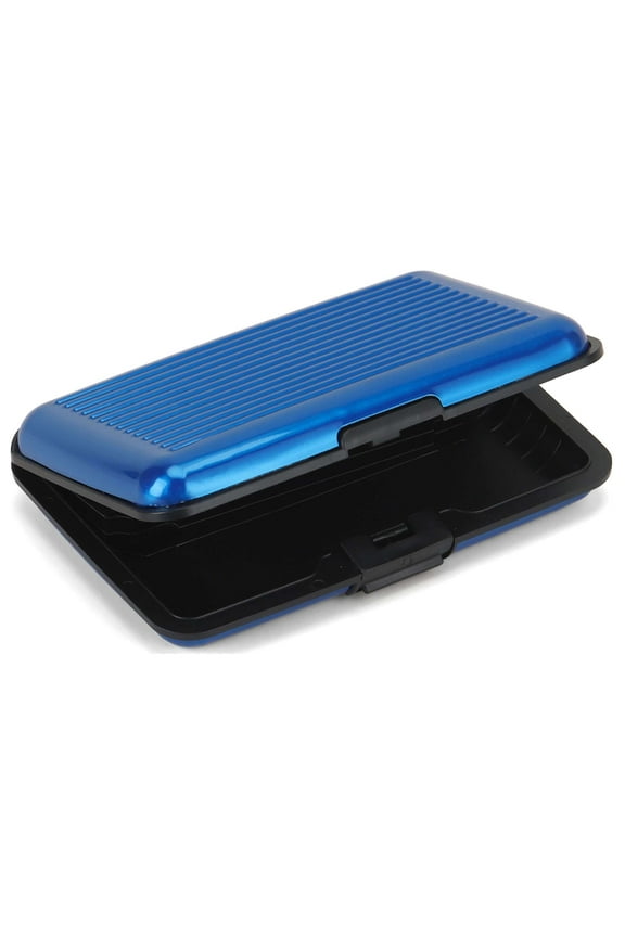 Mini RFID Aluminum Wallet Slim Credit Card Holder Business Box ID Case Travel Moneybag Storage Organizer with 6 Slots for Women Men