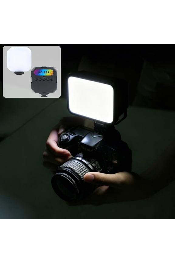 Mini RGB Fill Light for Selfies and Live Streaming, Portable COB LED Photography Light, Handheld Ring Light Alternative for Content Creators, Compact Beauty and Food Lighting Tool