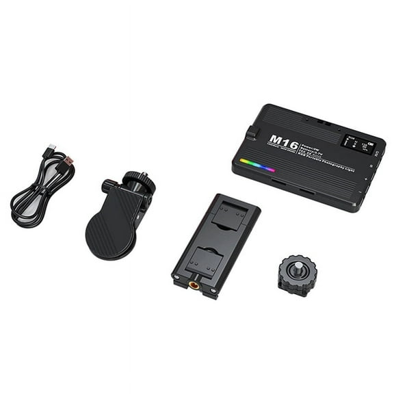 Mini RGB Rechargeable Clip-on Fill Light Adjustable Portable Lamp for Phone, Pad, for Makeup, Selfie, Vlog