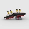 thumbnail image 1 of Mini RMS Titanic Sank Ship Model Break in Half MOC Building Blocks Bricks Boat Kit Construcrion Sets Gift Adult Children, 1 of 7