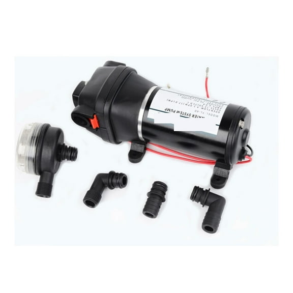 Mini RV Diaphragm Pump 12V/24V DC Self-Priming Booster Pump Fishing Yacht Large Flow Pump ,Not Damage Pump