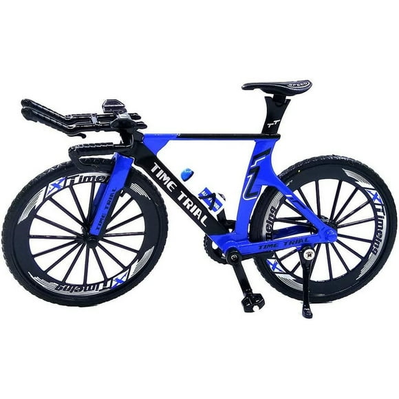 Mini Racing Bicycle Ornament Vehicles Mountain Bike Toy Model Decoration Crafts for Home (Blue#2)