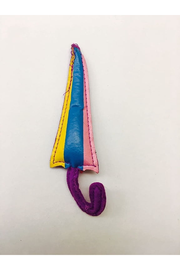 Mini Rainbow Umbrella 5" Craft Purple Handle Toy New