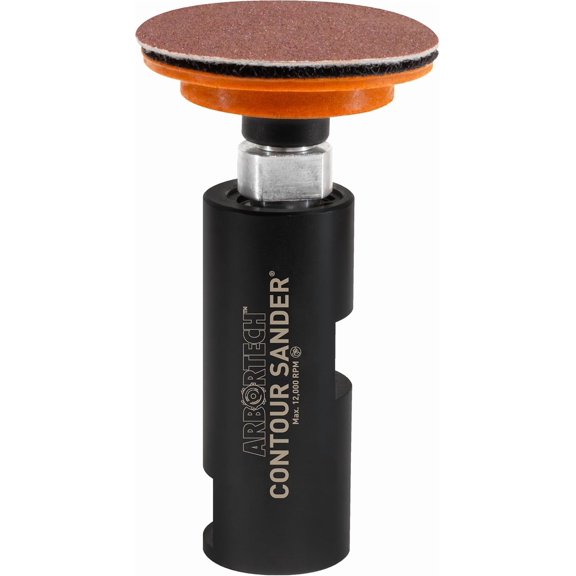 Mini Random Orbit Sander Attachment for Angle Grinder, 50 mm Contour Sander with Hook and Loop Pad