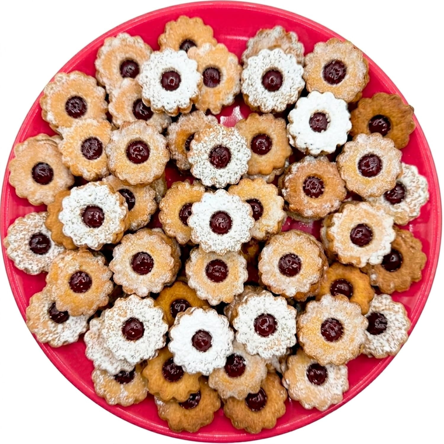Mini Raspberry Linzer Cookies – Butter Cookies Shortbread with ...