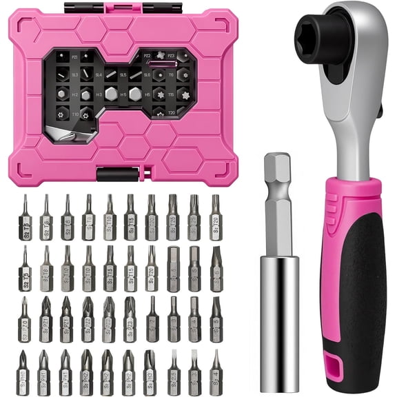 Mini Ratchet Set for Repairs 42 count Tool Kit for Women