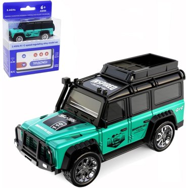 WOWOBONTOY Voiture De Dérive Télécommandée à L'échelle 1/64 2,4 G 4WD Mini Voiture Télécommandée Tout-terrain Avec Phares LED, Double Modes De
