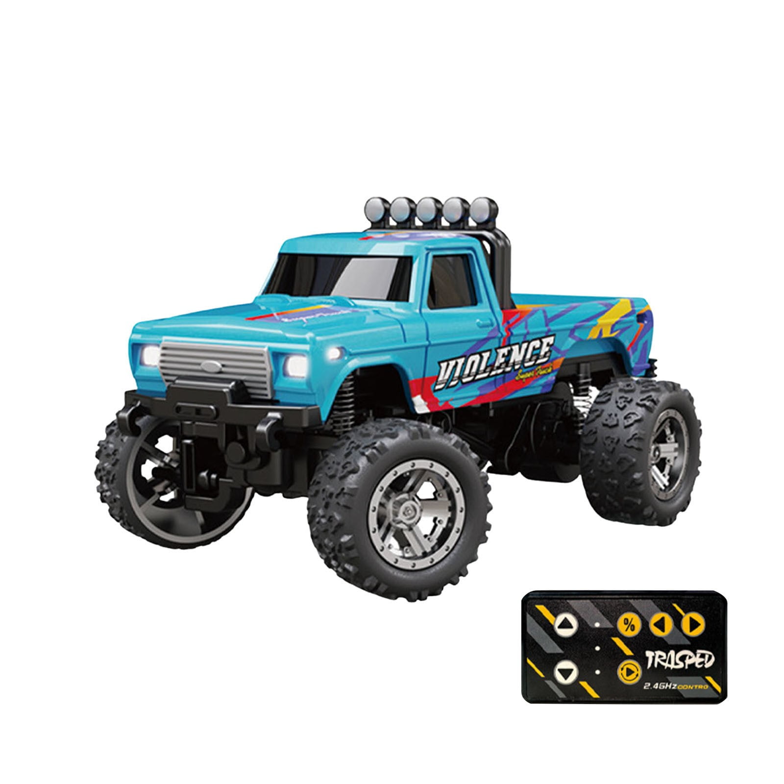 Mini Rc Monster Truck, 1/64 Scale Mini Monster Trucks, 2.4g Remote ...