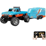 Mini Rc Truck, Mini RC Monster Truck, 164 Scale Monster Truck Remote Control Car with Lights, 2.4Ghz Remote Control, Speed/Steering Adjustable