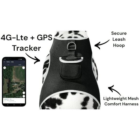 Mini Rechargeable GPS Pet Tracking Devices Waterproof Location Finder Size:XL