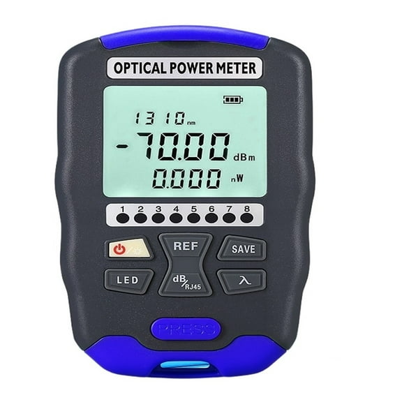 Mini Rechargeable Optical Power Meter，AUA-D7/D5/DC7/DC5 OPM Fiber Optical Cable Tester，-70~+10/-50+26dbm SC/FC/ST Universal Port