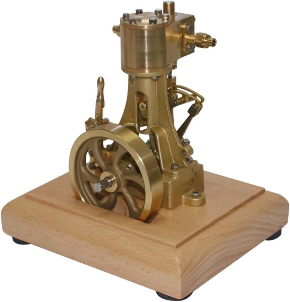 Mini Reciprocating Double-Acting Steam Engine Model, Retro Brass ...