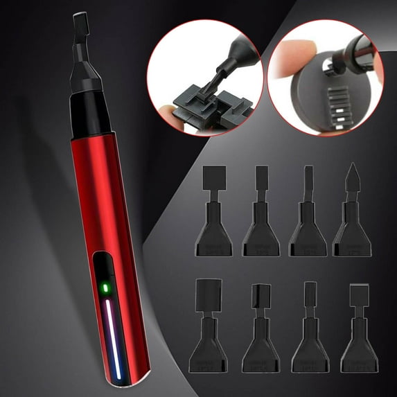 Mini Reciprocating Sander Usb Charging with 8 Sanding Heads, 3 Speed Adjustable Portable Polishing Tool for Diy Crafting & Small Woodworking Projects,Vsgery