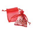 thumbnail image 1 of Mini Red Organza Drawstring Treat Bags, 1 of 1