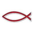 thumbnail image 1 of Mini Red Plain Fish, 1 of 1
