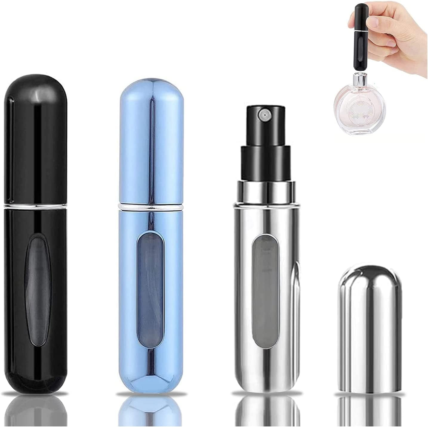 1pc 5ml Atomizer Bottle, Refillable Portable Miniature Hand-hold Mist Spray  Bottle For Fragrance, Bottom Refillable