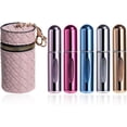 thumbnail image 1 of Mini Refillable Perfume Portable Atomizer Bottle 5PCS Travel Size Spray Refillable Refill Bottle 5 ml with Travel and Outgoing Bag, 1 of 2