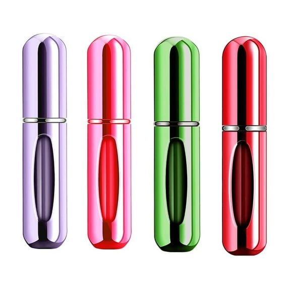 Mini Refillable Perfume Portable Atomizer Bottle Refillable Perfume Spray, Refill Pump Case for Traveling and Outgoing (5ml, 4 Pack)