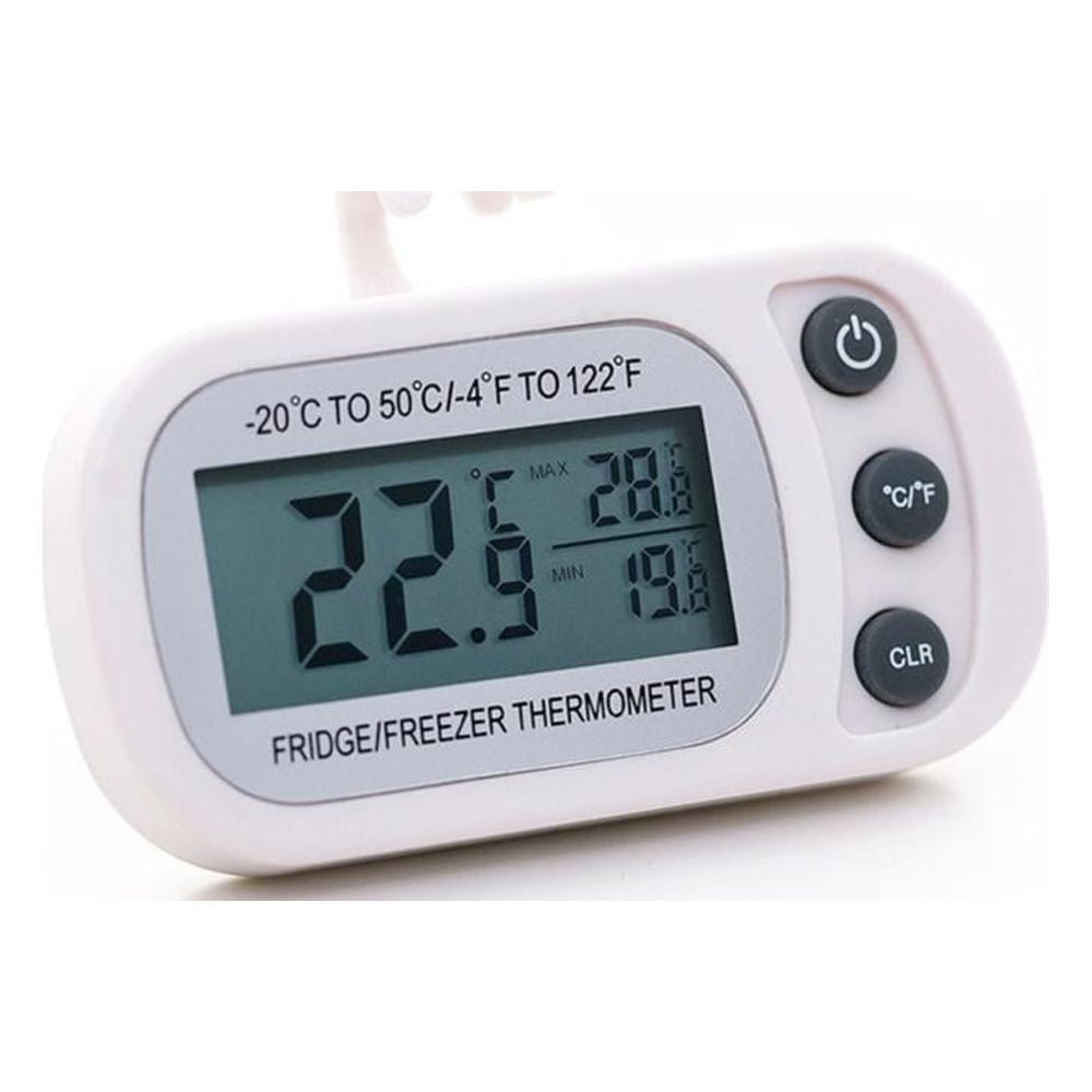 Digital Fridge Thermometer with Hook Waterproof Refrigerator Freezer  Temperature Monitor LCD Display Kitchen Home Bars Cafes - AliExpress