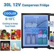 Mini Refrigerator Semi Truck AC110 DC 12V Fridge 1.0 Cu ft Freightliner Cascadia Reversible Door