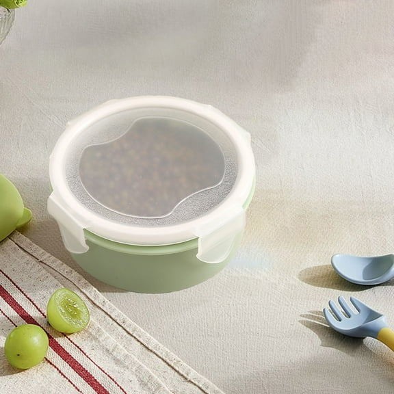 Mini Refrigerator Storage Box | Small Circular Sealed Lunch Bento Box | Plastic Food Container for Cooked Food Preservation | 11x11x5.2cm | Pink Blue Green Options