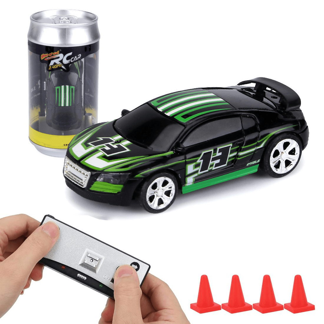Mini Remote Control Drift Car, 1/58 Scale 2.4G Wireless + APP Control Micro Racing Vehicle Model, Portable RC Car Gift Toy for Indoor&Outdoor Track Driving