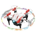 thumbnail image 1 of Mini Remote Control Drone with Protective Ring 360 Flips Altitude Hold Headless Mode 3 Speed LED Lights RC Flying Toy for Beginners(Red), 1 of 9